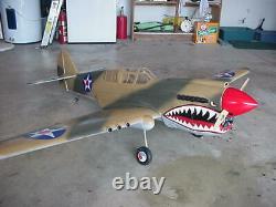 86 Ws P-40E WARHAWK R/c Plane short kit/partial kit and plans, PLEASE READ