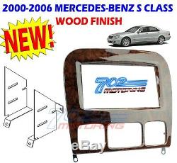 95-8726w Mercedes-benz S Class 1998-2006 Double Din Dash Kit Cherry Wood Finish
