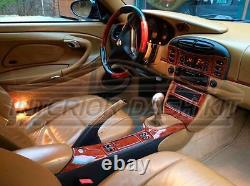 99 2000 2001 2002 2003 2004 Porsche Boxster 986 Interior Wood Dash Trim Kit Set
