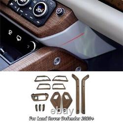 ABS Wood Center Control Interior Trim Kits For Land Rover Defender 110 2020-23