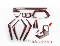 ABS Wood Grain Look Interior Decoration Kit Cover 17PC For Toyota RAV4 2013-2018