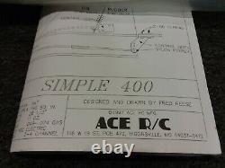 ACE R/C Simple 400 R/C Vintage Model Kit Complete NIB