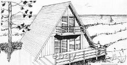 A-FRAME 26 x 34 Customizable Shell Kit Home, delivered ready to build