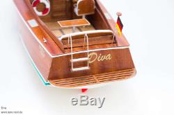 Aero-Naut Diva Radio Control Cabin Cruiser Boat Wooden Kit