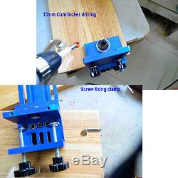 Aluminium Alloy Dowelling Jig Set Jig Wood Dowel Drilling Position Jig Cam Kits