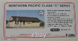 American Model Builders #470 Northern Pacific Class C Depot (Laser-Cut Wood Kit)