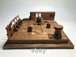 Ancient Battleship 1/26 Deck 8 Pound Cannon Scene Wood Ship Model kit