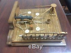 Ancient Battleship Deck 8 Pound Cannon Scene Model Kit Wood Ship Model kit