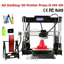 Anet A8 Desktop 3D Printer Prusa i3 DIY Kit Stampante 3D ABS/ PLA/ HIPS/ WOOD