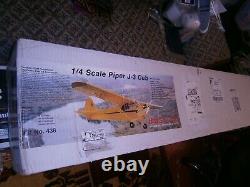 Balsa USA 1/4 Scale J-3 Cub R/c BALSA Airplane Kit #438
