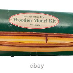 Bear Mountain Canoe 112 Model Kit Chestnut Prospector Wood Boxed Complete New