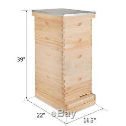 Beehive 10 Frame Complete Box Kit (20 Deep-20 Medium) Langstroth Beekeeping
