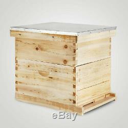 Beehive 20 Frame Complete Box Kit (10 Deep-10 Medium) Langstroth Beekeeping