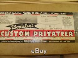 Berkeley's Custom Privateer 114 R/C Sea Plane Laser Cut Short Kit Vintage