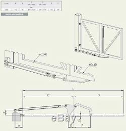 Bi folding steel gate kit Bifolding Space Saving and Speed Enhancing Hardware Ki