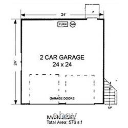 Black Canyon 24x24 Garage Customizable Shell Kit Barn-dominium, ready to build