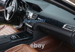 Black Wood Grain Car Interior Kit Cover Trim For Benz E CLASS W212 14-15