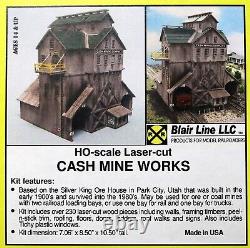 Blair Line (HO-Scale) #186 Cash Mine Wood Laser Kit NIB