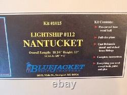 Bluejacket 1015 Lightship #112 Nantucket Wooden Boat 1/8 Scale 196 NIB