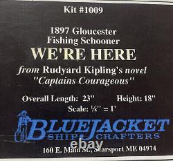 Bluejacket We're Here fishing schooner Wood Ship Model 23 Long