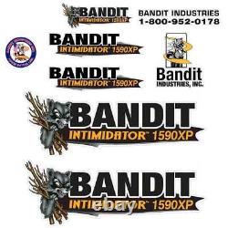 Brush Bandit Wood Chipper Model 1590xp Decal Kit 1590XP Decals Stickers kit