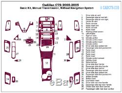 CADILLAC CTS SEDAN 2003 2005 MANUAL WithO GPS AUTO NEW STYLE WOOD DASH TRIM KIT