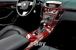 Cadillac Cts Cts-v Coupe 2011 2013 New Style Interior Wood Dash Trim Kit 45pcs