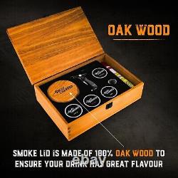 Cocktail Smoker Premium Kit with Torch & Wood Chips for Whiskey & Bourbon