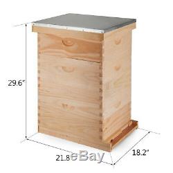 Complete Beekeeping 10 Frame Beehive Box Kit 10 medium / 20 Deep Langstroth Hive