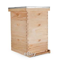 Complete Beekeeping 10 Frame Beehive Box Kit 10 medium / 20 Deep Langstroth Hive