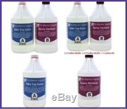Crystal Clear Bar Table Top Epoxy Resin Coating For Wood Tabletop 1 Gallon Kit