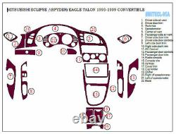 DASH TRIM KIT Mitsubishi Spyder Eclipse 1995-1999 AUTO SET WOOD CARBON ALUMINUM