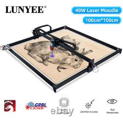 DIY CNC Engraver Kits Wood Carving 1m1m Cutter Machine with 40W Laser Module