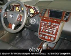 Dash Trim Auto Kit Nissan Murano Fits 2003-2005 New Style Wood Alumin Carbon 23p