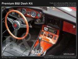 Dash Trim Kit for MG MGB 72 73 74 75 76 carbon fiber wood aluminum