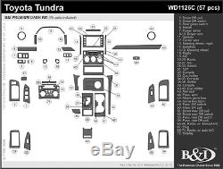 Dash Trim kit for TOYOTA TUNDRA 2014 2015 2016 2017 carbon fiber, wood, aluminum