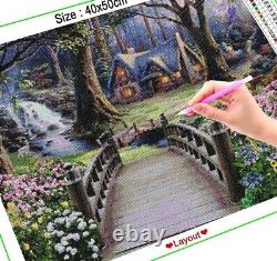 Diamond Painting Forest House In The Woods Design Embroidery Portrait Decoration