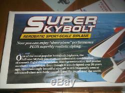 Discontinued Great Planes Super Skybolt 57 R/c Biplane Balsa Model Airplane Kit