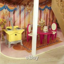 Disney Princess Belle Enchanted Dollhouse with 13 Accessories NEW