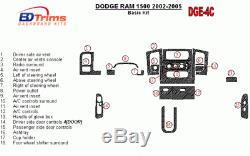 Dodge Ram 1500 2500 3500 Interior Wood Dash Trim Kit Set 2002 2003 2004 2005