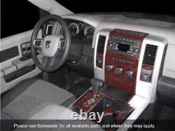 Dodge Ram 1500 Fit 2009 2012 New Style Interior Carbon Wood Dash Trim Kit 28ps