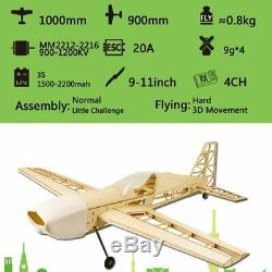 EP EX330 Balsa Wood Training Plane 1.0M Wingspan Biplane RC Models KIT/PNP