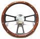 El Camino, Chevelle Custom Wood Steering Wheel withChevy Horn & Adapter Full Kit