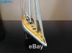 Endeavour America's Cup J Class Yacht Wood Model Ship Kit 18 Boat Sailboat