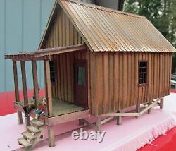 FISHING CABIN O On30 Model Railroad Structure Unpainted Wood Laser Kit RSL1048T