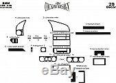 FOR BMW E36 3 SERIES INTERIOR Dash Trim Kit 3M DASH TRIM BURL WOOD 20 PCS 91-98