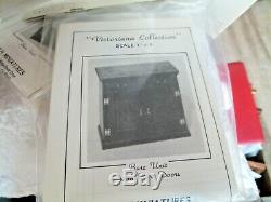 FREE/SHP B. H. MINIATURES 1980's LEADED GLASS CUPBOARD 112 Scale KIT #701 1 NEW