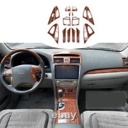 Fit For AUTO Toyota Camry 2006-2011 Peach Wood Grain Car Interior Kit Cover Trim