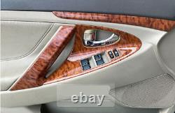Fit For AUTO Toyota Camry 2006-2011 Peach Wood Grain Car Interior Kit Cover Trim