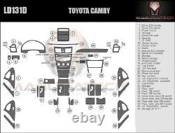 Fits Toyota Camry 2007-2011 NO Factory Wood Large Premium Wood Dash Trim Kit